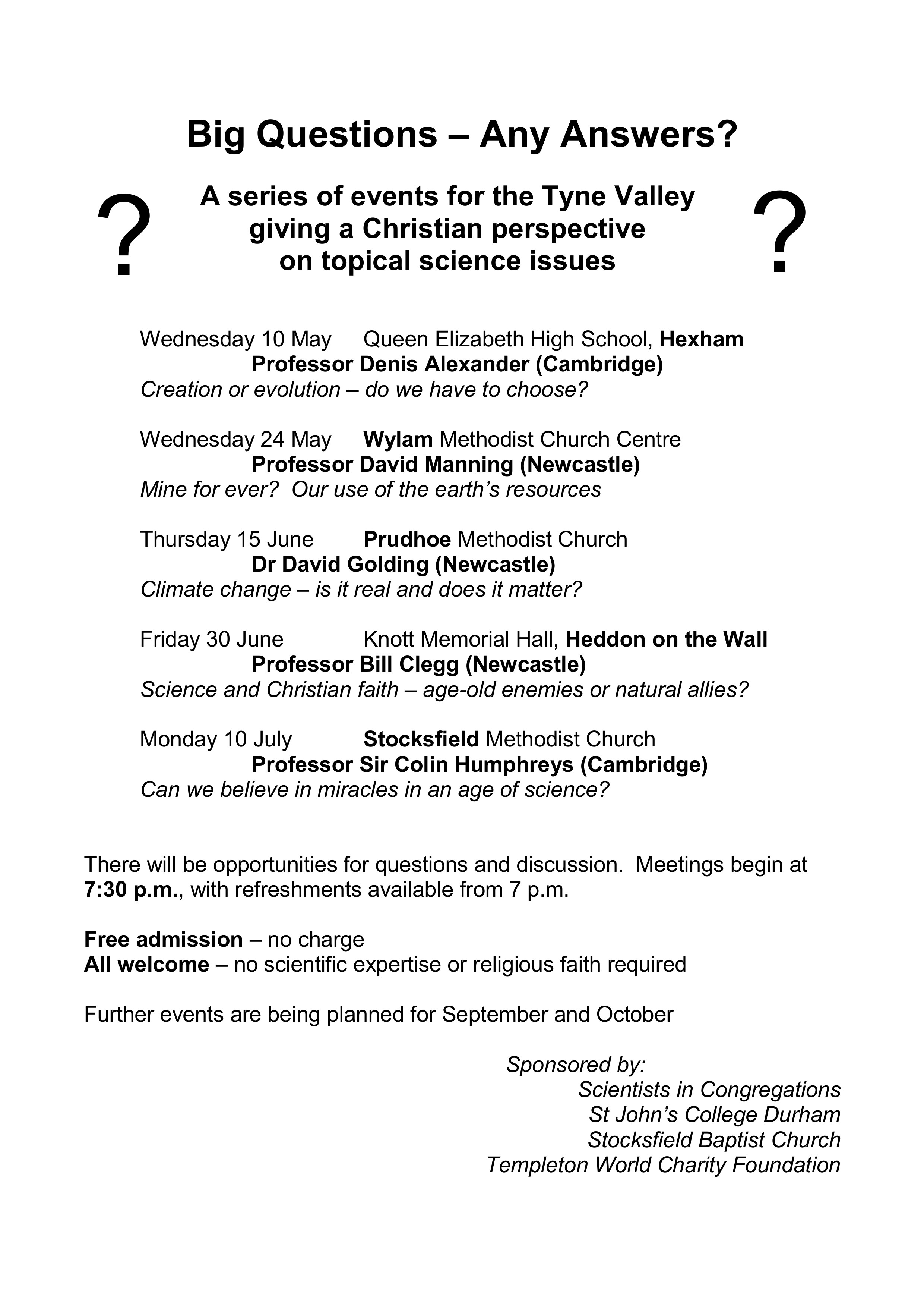 Science and Faith poster